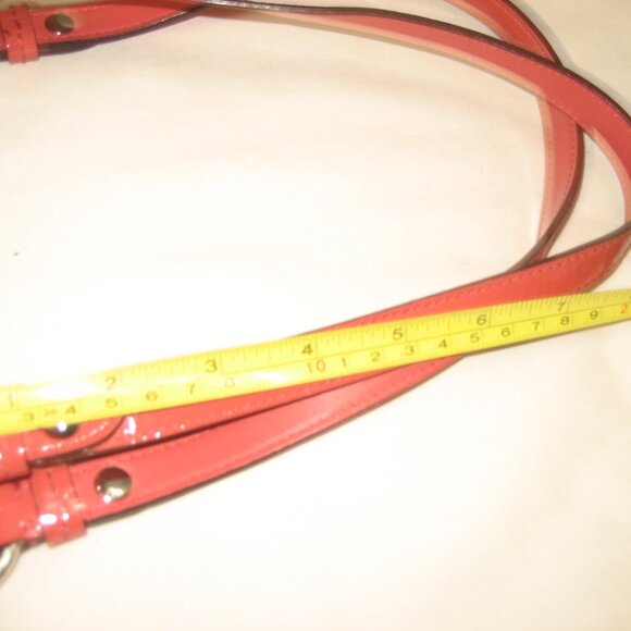 COACH PATENT LEATHER ORANGE BAG No.E1149-F17728 NWOT - Picture 4 of 5